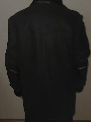 Верхняя одежда: Дубленка, 3XL, цвет - Черный — 10