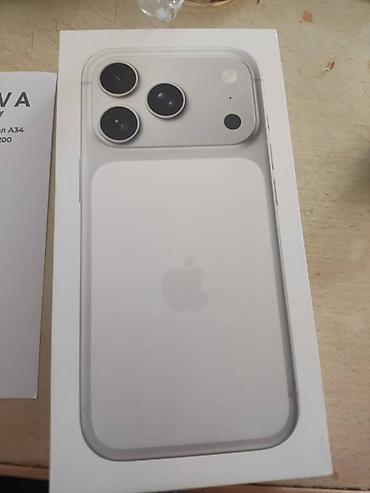 Уюлдук телефондор жана аксессуарлар: IPhone 17 Pro, Жаңы, 256 ГБ, Күмүш, Куту, 100 % — 1