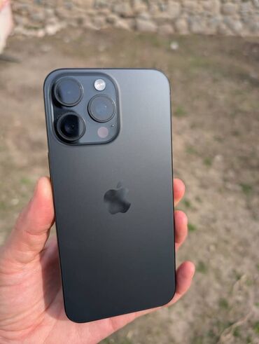 акции на телефоны в бишкеке: IPhone 15 Pro Max, Б/у, 256 ГБ, Black Titanium, Защитное стекло, Чехол, Коробка, 98 %