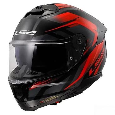 cena kacige: LS2 Stream II motociklistička kaciga u crno-crvenoj kombinaciji — 1