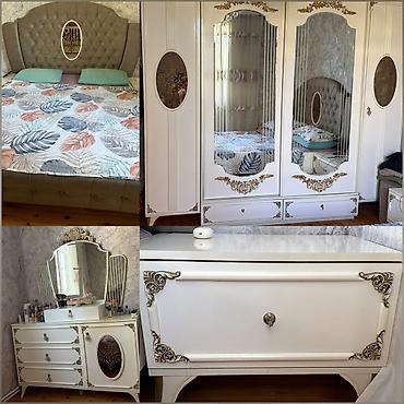 Digər mebel: Yataq dəsti satılır 650₼. Matrası var.Ünvan Sumqayıt. 4421. Fatimə99 — 1