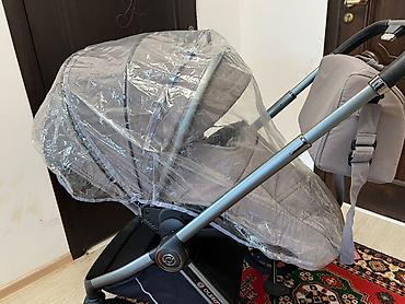 Коляски: Коляска, цвет - Серебристый, Б/у — 13