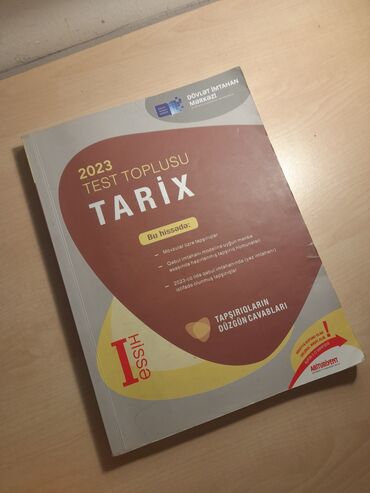 Рабочие тетради: Bu, 2023-cü il üçün hazırlanmış "Tarix" fənni üzrə test toplusudur
