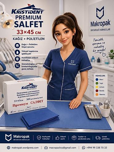 rəngli kağız: 🦷 KRISTIDENT PREMIUM SALFET Stomatoloji kabinetlər üçün həm praktik — 1