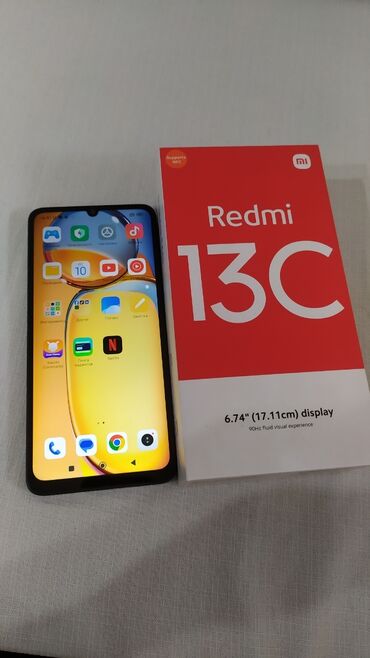цифровой фотоаппарат цена: Redmi, Redmi 13C, Б/у, 256 ГБ, цвет - Черный, 2 SIM