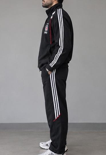 azar 514tkl: Beşiktaş 1903 temalı kişi idman dəsti (jaket + şalvar) - Rəng: qara — 4