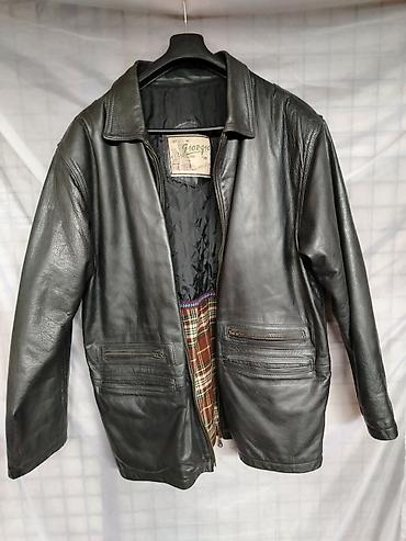 kaputi sa kapuljačom: Muška kožna jakna GIORGIO PRESTIGE (Prirodna koža) - Veći broj (L/XL) — 1