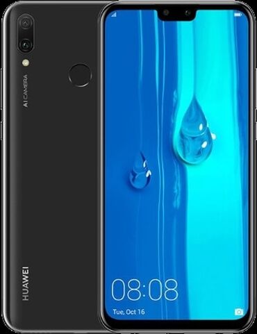 телефон хуавей: Huawei Y9, Б/у, 64 ГБ, цвет - Черный, 2 SIM