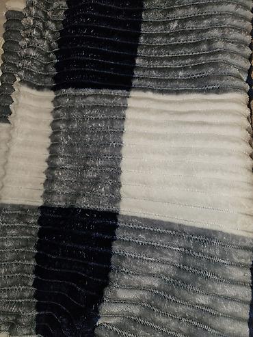 Yeni rəng - Göy Mikrofiber Pled, Pulsuz çatdırılma