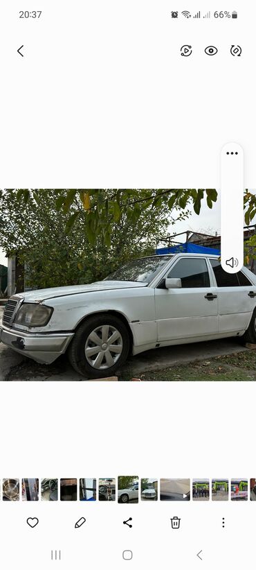 Бамперы: Задний Бампер Mercedes-Benz 1992 г., Б/у, цвет - Белый, Оригинал