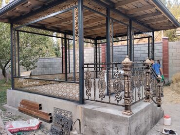 крыша материал: Беседка Металл