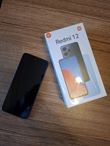 xiaomi 12s qiymeti: Xiaomi Redmi 12, 256 GB, rəng - Qara, 
 Barmaq izi, İki sim kartlı, Face ID