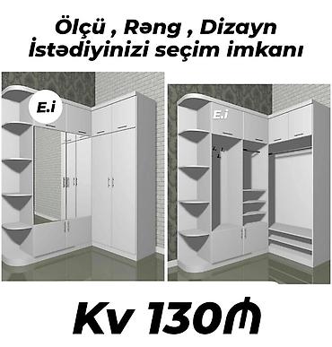 skaf kupe modelleri: Künc dolab, Paltar üçün, Açılan, Korpuslu — 1