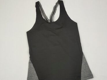 czarne bluzki bez rękawów: Bluzka Damska, H&M, M, stan - Dobry