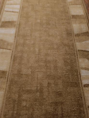 engleski terijer slike: Tepih – staza u bež/peščanoj boji - Dimenzije 170x70cm - Dizajn — 3