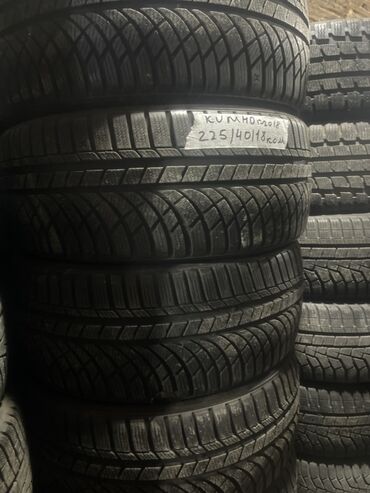 крамадоры диски: Шины 225 / 40 / R 18, Зима, Б/у, Комплект, Легковые, Корея, Kumho
