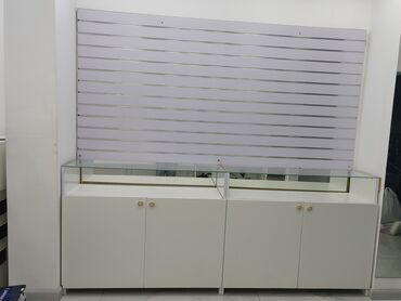 Setka vitrinləri: Mağaza üçün avadanlıq dəsti - Divar üçün metal tor panellər: Ağ — 15