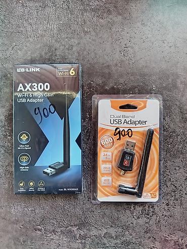 USB Wi‑Fi адаптеры с внешней антенной 💵Цена 900 сом 🚗Есть доставка по