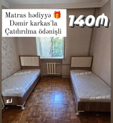 Masa və oturacaq dəstləri: Yeni, Təknəfərlik çarpayı, Matras ilə