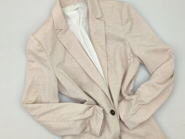 biała marynarka damska do sukienki: H&M, Marynarka damska, rozmiar L