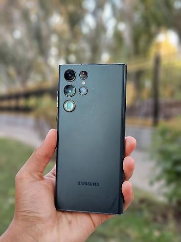 с 22 ультра бу: Samsung Galaxy S22 Ultra, Б/у, 256 ГБ, цвет - Зеленый, 1 SIM, eSIM — 1