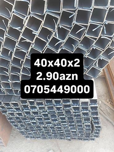 profil 40x40: Məhsul: Qara metal profil borular (kvadrat və düzbucaqlı kəsik) — 3