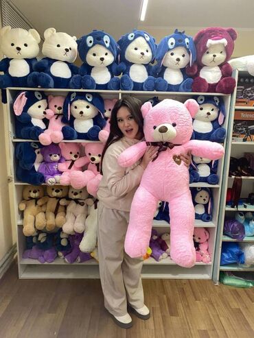 Игрушки: Мишки Бишкек 🧸60 см 1000 сом (Бесплатная доставка) 🧸80 см 1500 сом — 10