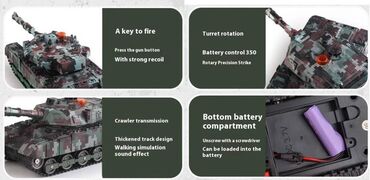 Ostalo: Nov RC tenk. Može da se kreće napred, nazad, levo. desno, da mu se — 11