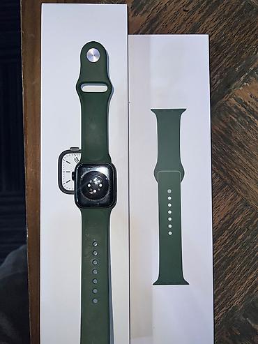 apple watch 4: Apple watch series 7 Aluminium,ideal veziyetdedi,korobka — 2