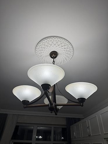 taxta listurlar: Çılçıraq, 4 lampa, Taxta — 1