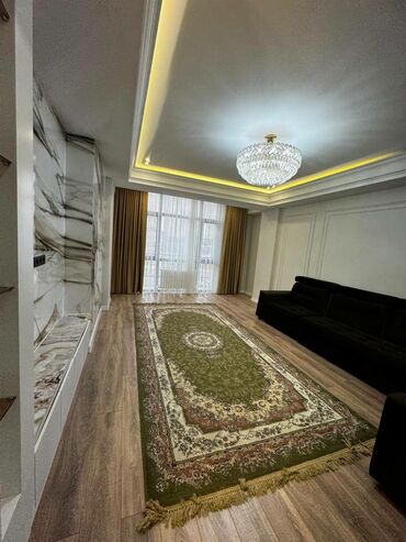 квартира с подселением аламедин 1: 2 бөлмө, 85 кв. м, Элитка, 3 кабат, Дизайнердик ремонт