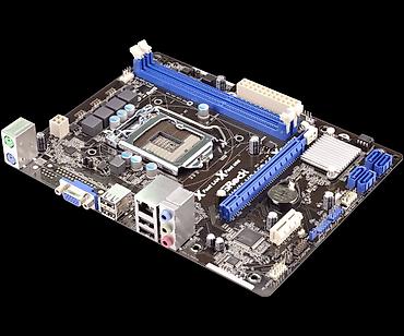 intel core 2: Материнская плата для ПК, Б/у, ASRock, LGA1155, Micro-ATX — 1