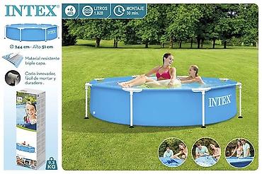 Бассейны: Каркасный бассейн Intex - Тип: круглый каркасный бассейн для — 1
