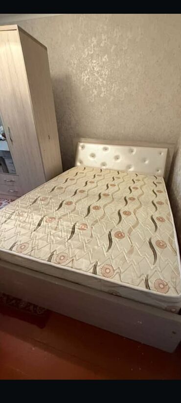 кровать двуспальная с матрасом бу: Эки кишилик керебет, Колдонулган, Without a mattress, узуну - 200 см