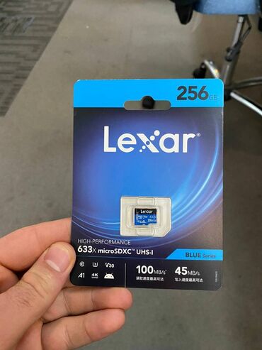 iphone saat qiymeti: "lexar 633x" 256 gb yaddaş kartı süper sürət, süper qi̇ymət! 100%