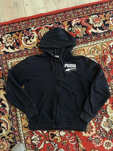 Толстовкалар: Толстовка PUMA с капюшоном и молнией по всей длине. - Цвет: черный - — 1