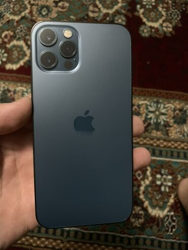 28 монитор: IPhone 12 Pro, Колдонулган, 256 ГБ, Pacific Blue, Коргоочу айнек, 87 %