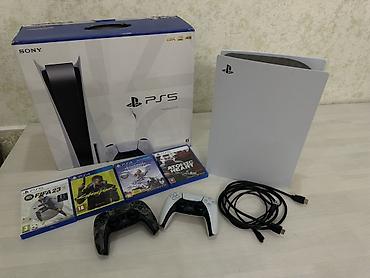 Видео оюндар жана приставкалар: Игровая приставка Sony PlayStation 5 в комплекте с двумя беспроводными — 6