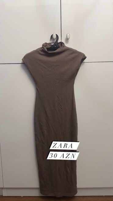 Pencəklər: ZARA qadın donu - Model: Yarı balıqçı yaxalı, qolsuz, bədənə oturan