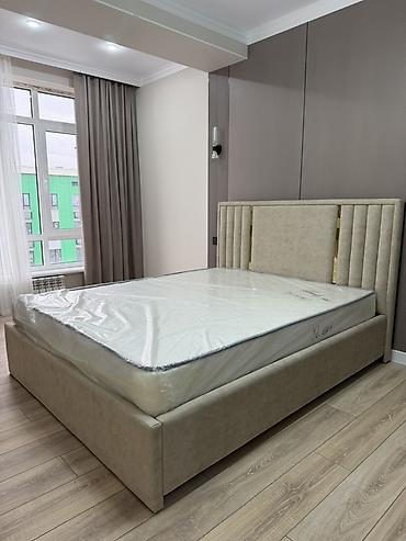 Двуспальная кровать, Новый, С матрасом, длина - 200 см at lalafo.kg Двуспальная кровать, Новый, С матрасом, длина - 200 см