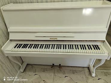 gitara akustik: Akkord upright piano – klassik ağ rəngdə, laklı örtük. - Korpus — 2