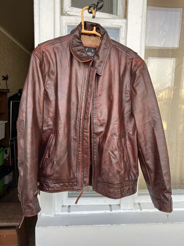 Верхняя одежда: Кожаная куртка, Натуральная кожа, 3XL (EU 46)