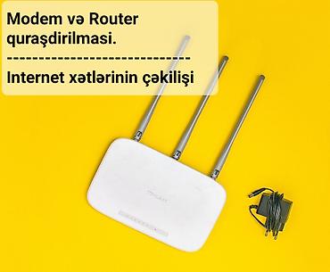 mifi router: Modem və Router quraşdirilmasi və internet xətti çəkilişi — 1