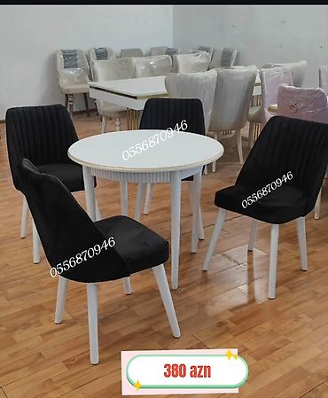 yemək termosu: Qonaq otağı üçün, Yeni, Açılmayan, Kvadrat masa, 6 stul — 6