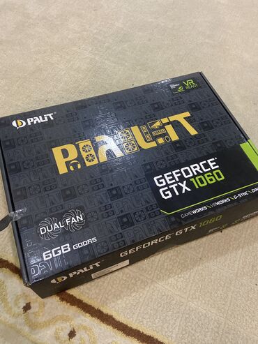 виде карта: Видео карта, Колдонулган, Palit, GeForce GTX, 6 ГБ, ПК үчүн