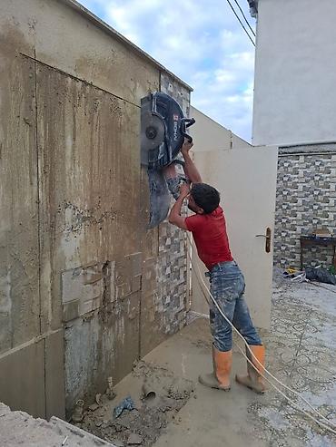 Beton işləri: Beton kəsimi və deşmə xidməti - Divar, döşəmə və tavanlarda dəqiq — 1