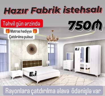 çarpayı ucuz: *Yataq Dəsti 750Azn💥* ✔️Matras hədiyyə ✔️Rəng seçimi var *✔️