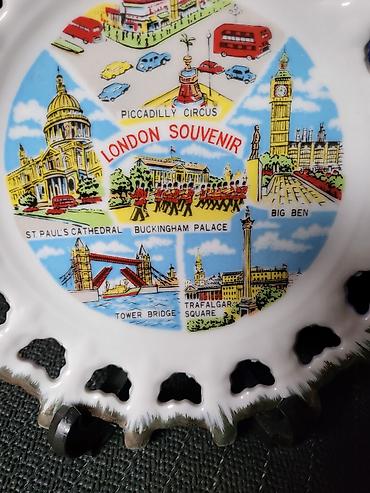 Ostali kućni dekor: Tanjir London za na zid,vintaz,Foreign porcelan. Tanjir za na zid — 2
