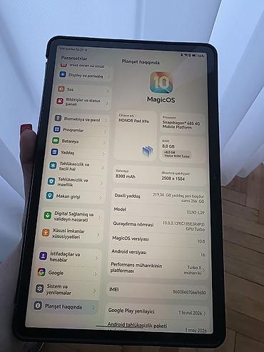 honor pad x8b: HONOR Pad X9a planşet - Ekran: 11.5" (təxmini), 2508 × 1504 — 3