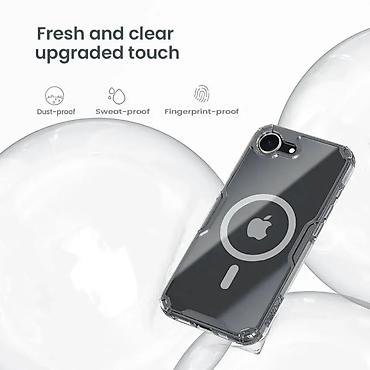 Maske i futrole za telefone: Maska Nillkin Nature Pro Magnetic za iPhone 16e 6.1 transparent. Uz — 10